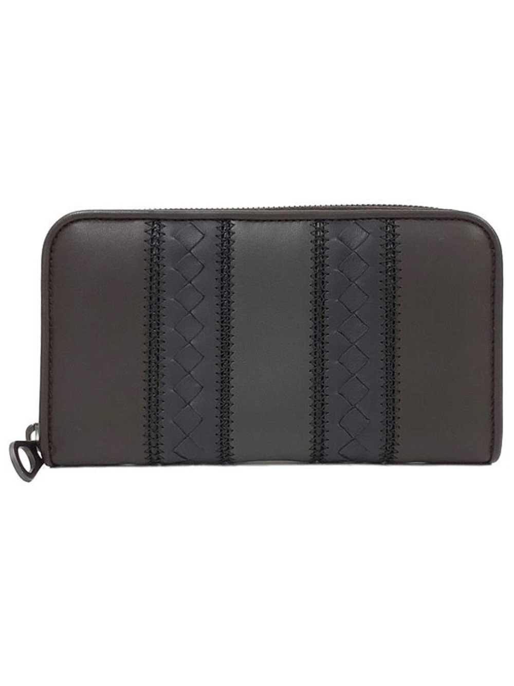 Bottega Veneta Intrecciato Zip Around Wallet Round Zipper Long